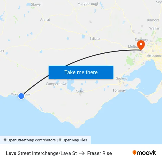Lava Street Interchange/Lava St to Fraser Rise map