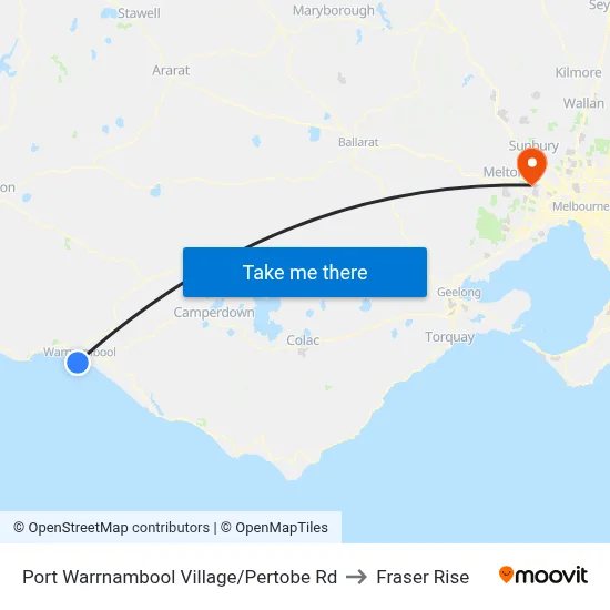 Port Warrnambool Village/Pertobe Rd to Fraser Rise map