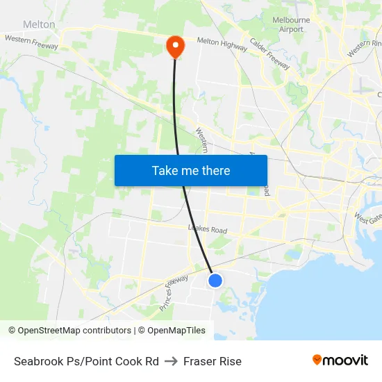 Seabrook Ps/Point Cook Rd to Fraser Rise map