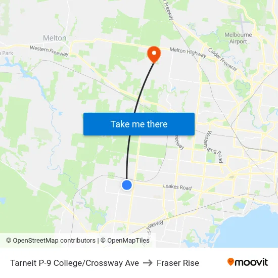 Tarneit P-9 College/Crossway Ave to Fraser Rise map
