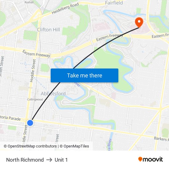 North Richmond to Unit 1 map