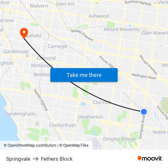 Springvale to Fethers Block map