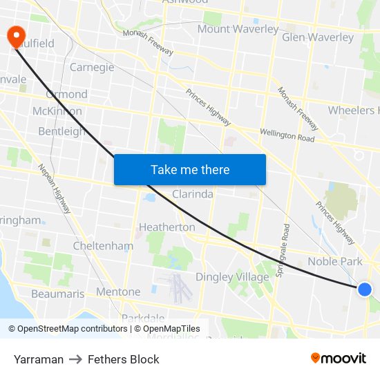 Yarraman to Fethers Block map