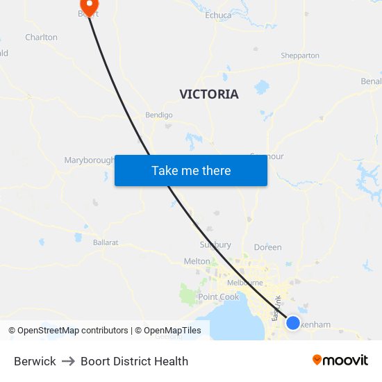 Berwick to Boort District Health map