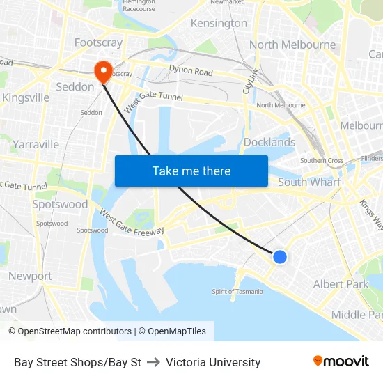 Bay Street Shops/Bay St to Victoria University map