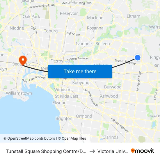 Tunstall Square Shopping Centre/Doncaster Rd to Victoria University map