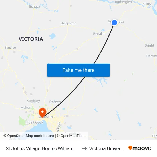 St Johns Village Hostel/Williams Rd to Victoria University map