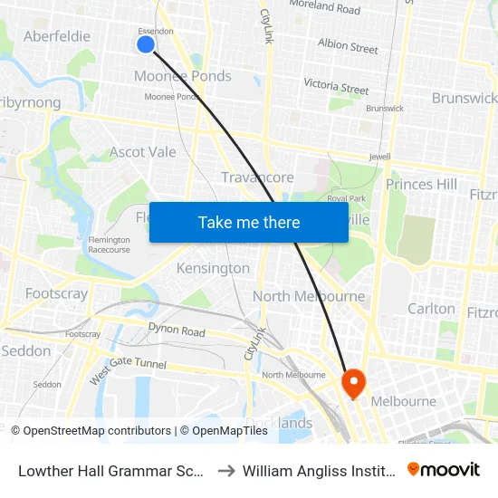 Lowther Hall Grammar School/Leslie Rd to William Angliss Institute Of TAFE map
