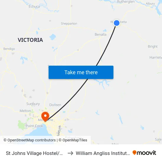 St Johns Village Hostel/Williams Rd to William Angliss Institute Of TAFE map