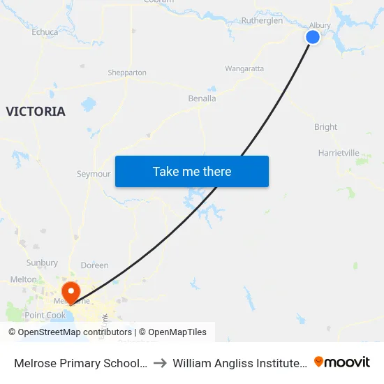 Melrose Primary School/Silva Dr to William Angliss Institute Of TAFE map