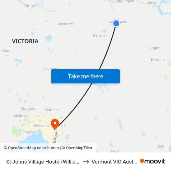 St Johns Village Hostel/Williams Rd to Vermont VIC Australia map