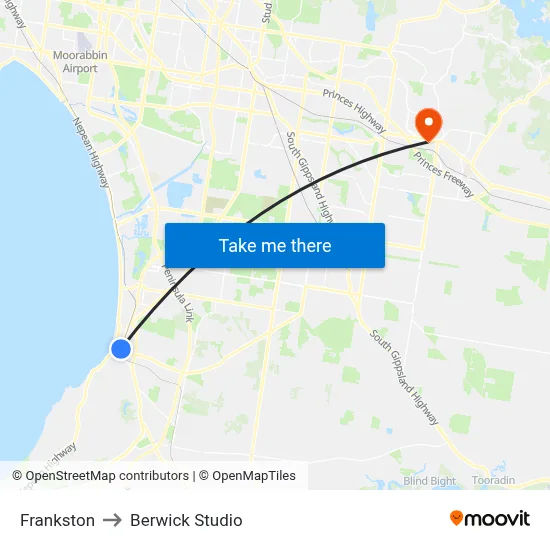 Frankston to Berwick Studio map