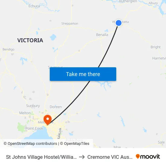 St Johns Village Hostel/Williams Rd to Cremorne VIC Australia map