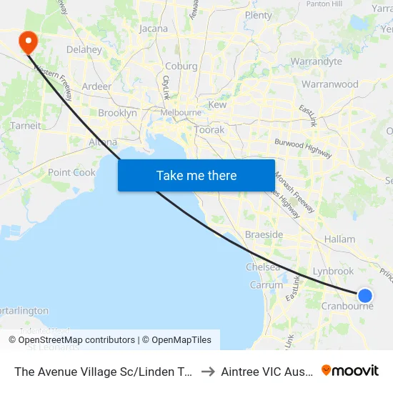 The Avenue Village Sc/Linden Tree Way to Aintree VIC Australia map