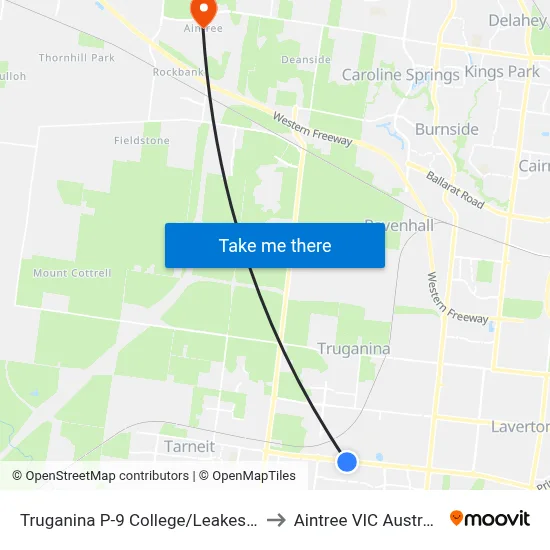 Truganina P-9 College/Leakes Rd to Aintree VIC Australia map