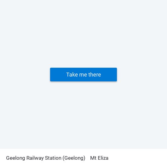 Geelong Railway Station (Geelong) to Mt Eliza map