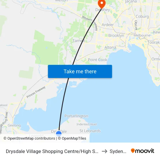 Drysdale Village Shopping Centre/High St to Sydenham map