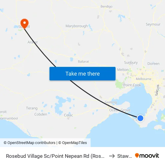 Rosebud Village Sc/Point Nepean Rd to Stawell map