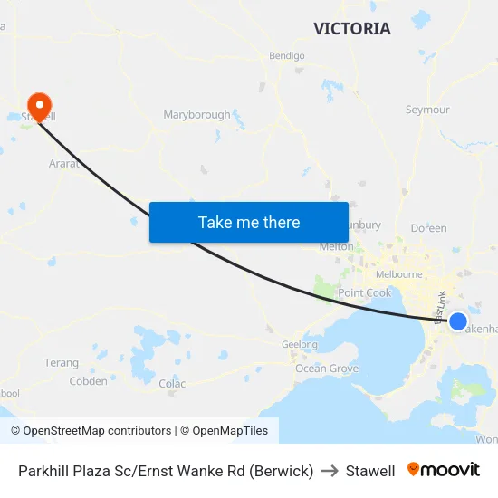 Parkhill Plaza Sc/Ernst Wanke Rd to Stawell map
