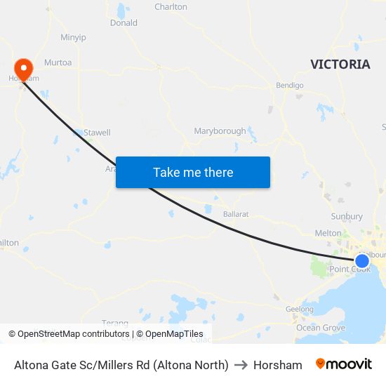 Altona Gate Sc/Millers Rd (Altona North) to Horsham map