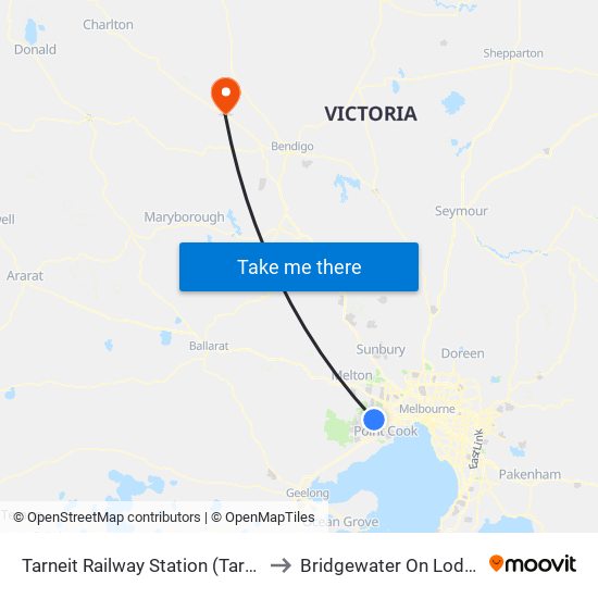 Tarneit Railway Station (Tarneit) to Bridgewater On Loddon map