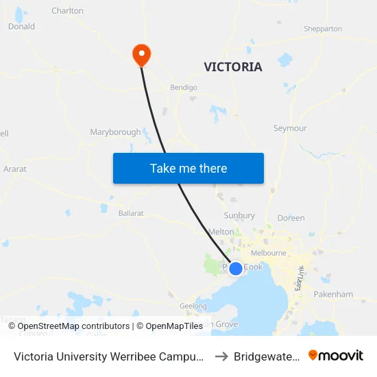 Victoria University Werribee Campus/235 Hoppers Lane to Bridgewater On Loddon map