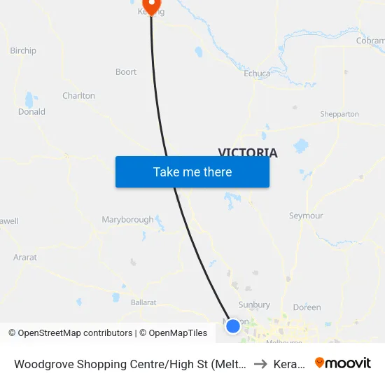 Woodgrove Shopping Centre/High St to Kerang map