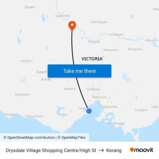 Drysdale Village Shopping Centre/High St to Kerang map