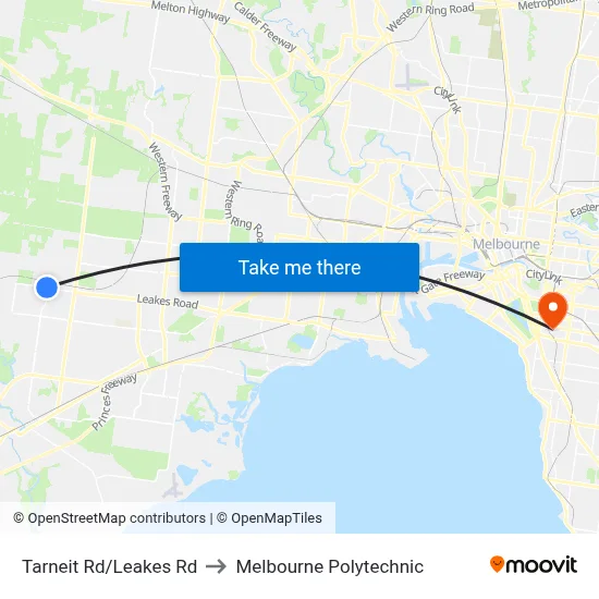 Tarneit Rd/Leakes Rd to Melbourne Polytechnic map