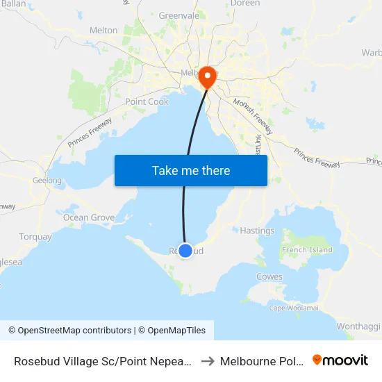 Rosebud Village Sc/Point Nepean Rd to Melbourne Polytechnic map