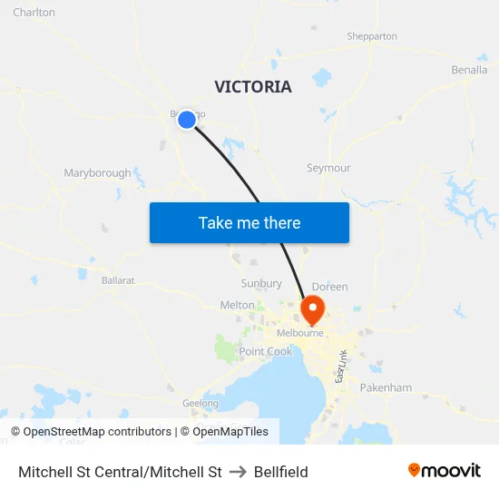 Mitchell St Central/Mitchell St to Bellfield map