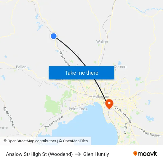 Anslow St/High St to Glen Huntly map