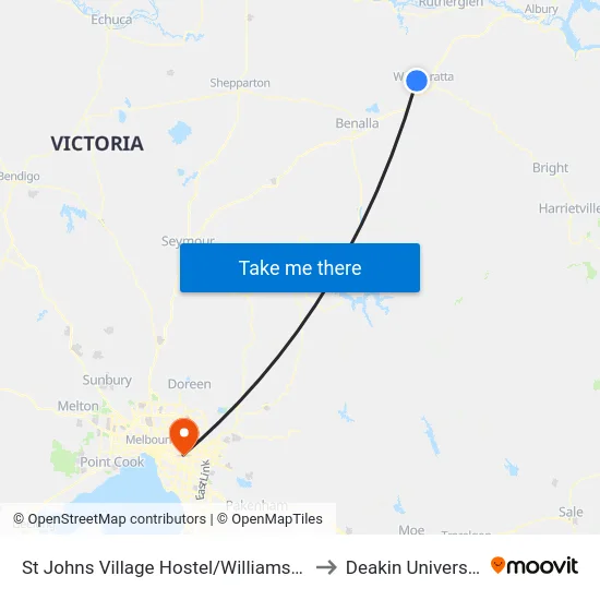 St Johns Village Hostel/Williams Rd to Deakin University map