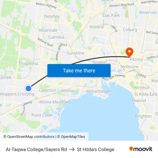 Al-Taqwa College/Sayers Rd to St Hilda's College map
