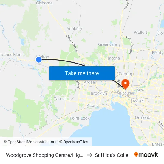 Woodgrove Shopping Centre/High St to St Hilda's College map