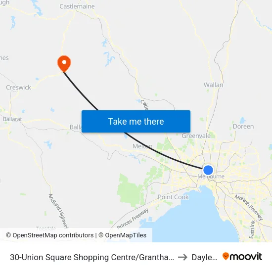 Union Square Shopping Centre/Grantham St #30 to Daylesford map