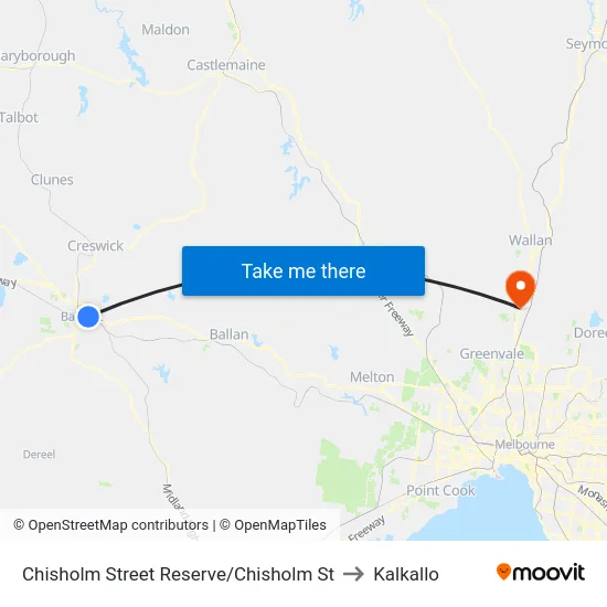 Chisholm Street Reserve/Chisholm St to Kalkallo map