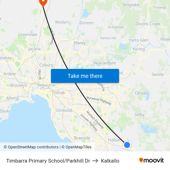 Timbarra Primary School/Parkhill Dr to Kalkallo map