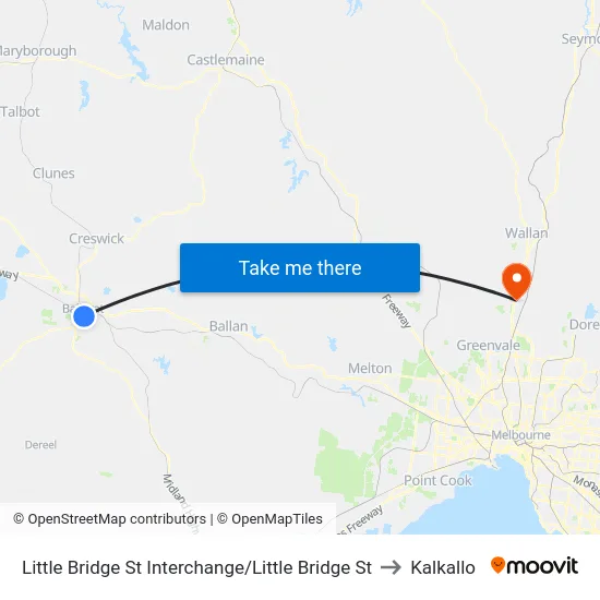Little Bridge St Interchange/Little Bridge St to Kalkallo map