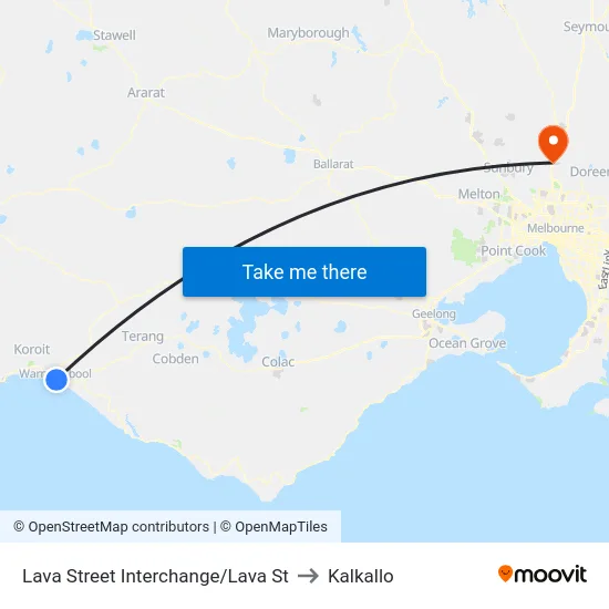 Lava Street Interchange/Lava St to Kalkallo map