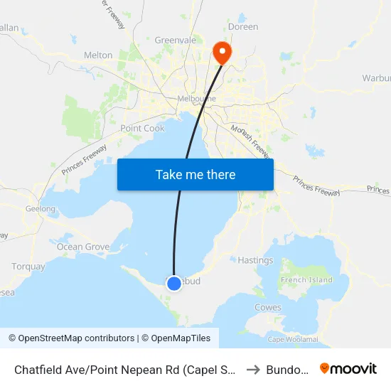 Chatfield Ave/Point Nepean Rd to Bundoora map