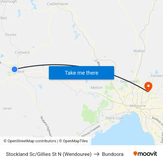 Stockland Sc/Gillies St N to Bundoora map