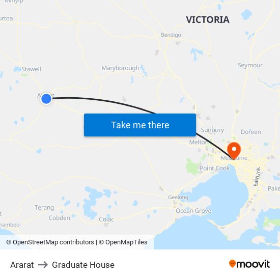 Ararat to Graduate House map