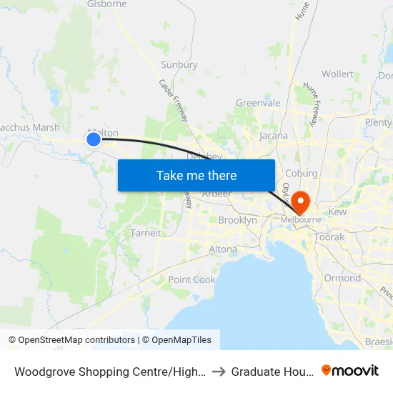 Woodgrove Shopping Centre/High St to Graduate House map
