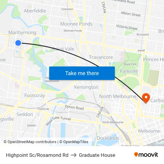 Highpoint Sc/Rosamond Rd to Graduate House map