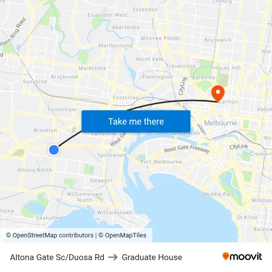 Altona Gate Sc/Duosa Rd to Graduate House map