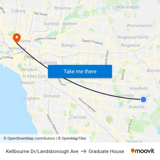 Kellbourne Dr/Landsborough Ave to Graduate House map