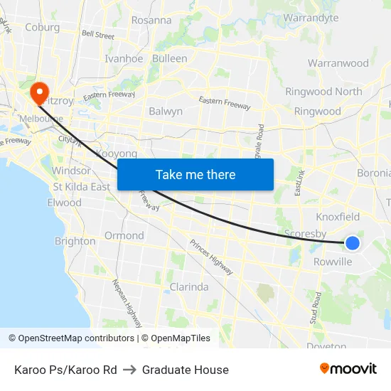 Karoo Ps/Karoo Rd to Graduate House map