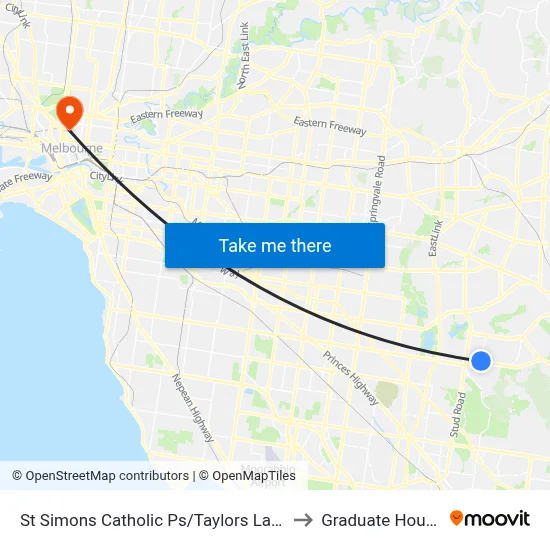 St Simons Catholic Ps/Taylors Lane to Graduate House map