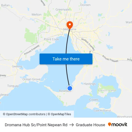 Dromana Hub Sc/Point Nepean Rd to Graduate House map